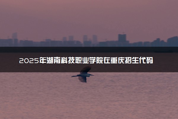 2025年湖南科技职业学院在重庆招生代码及专业代码 湖南科技职业学院重庆代码是多少？怎么查询？