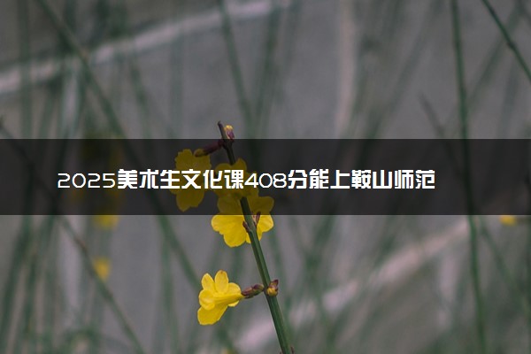 2025美术生文化课408分能上鞍山师范学院吗