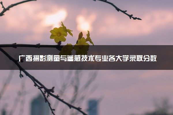 广西摄影测量与遥感技术专业各大学录取分数线：最低267分能上 开设院校及位次