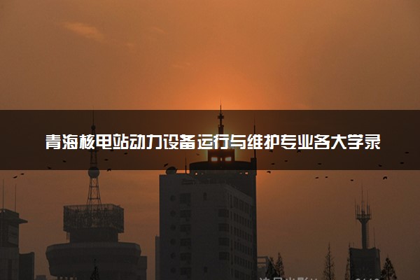 青海核电站动力设备运行与维护专业各大学录取分数线：最低320分能上 开设院校及位次