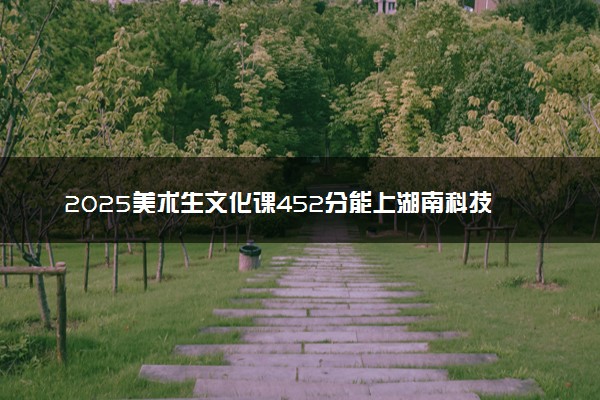 2025美术生文化课452分能上湖南科技学院吗