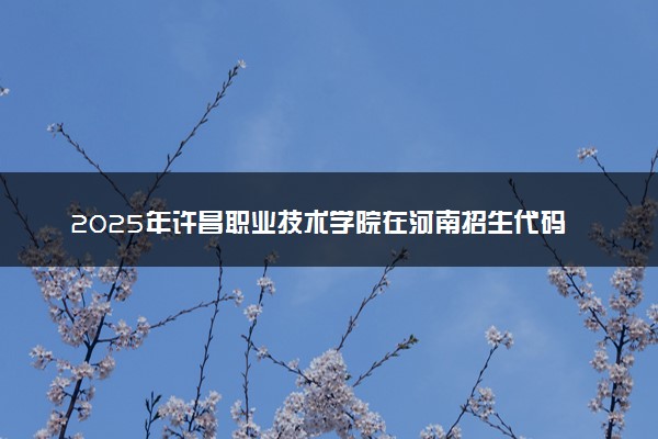 2025年许昌职业技术学院在河南招生代码及专业代码 许昌职业技术学院河南代码是多少？怎么查询？