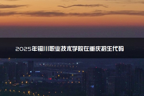 2025年铜川职业技术学院在重庆招生代码及专业代码 铜川职业技术学院重庆代码是多少？怎么查询？
