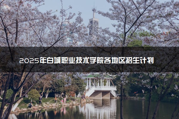 2025年白城职业技术学院各地区招生计划及各专业分省招生人数是多少？(附学费及专业代码)