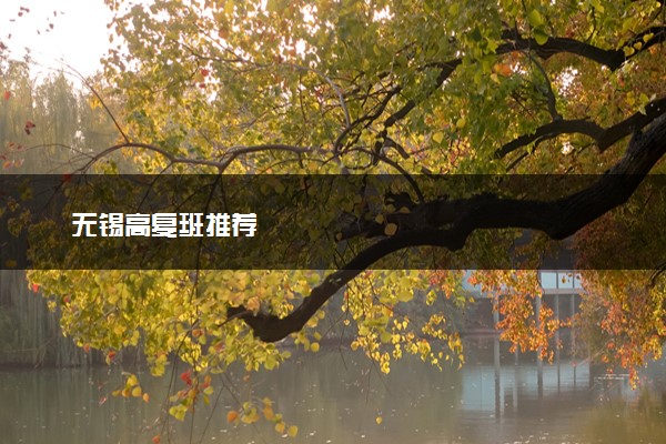 无锡高复班推荐