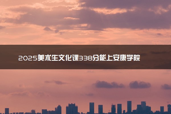 2025美术生文化课338分能上安康学院吗