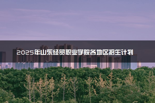 2025年山东经贸职业学院各地区招生计划及各专业分省招生人数是多少？(附学费及专业代码)