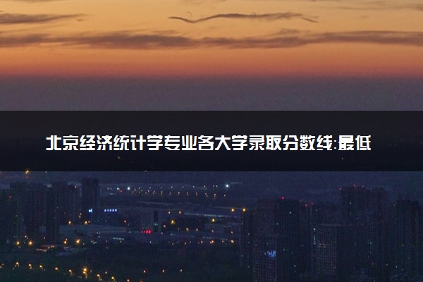 北京经济统计学专业各大学录取分数线：最低523分能上 开设院校及位次