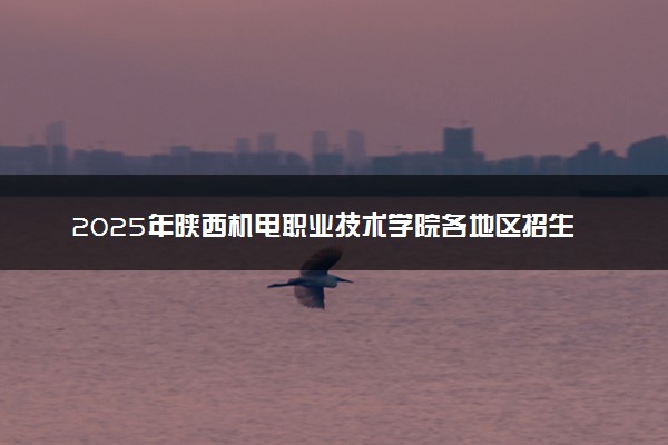 2025年陕西机电职业技术学院各地区招生计划及各专业分省招生人数是多少？(附学费及专业代码)