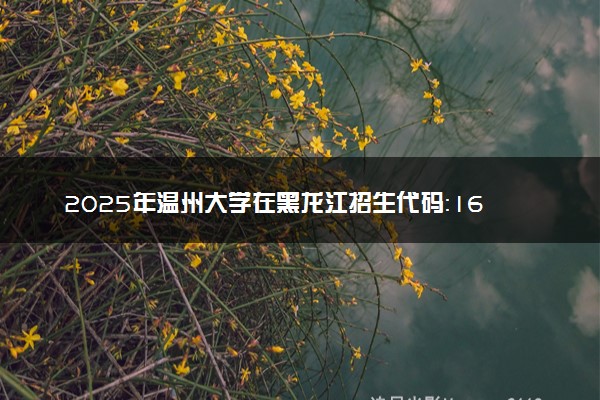 2025年温州大学在黑龙江招生代码：1605 专业代码及报考指南