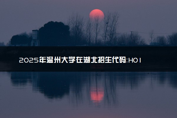 2025年温州大学在湖北招生代码：H013 专业代码及报考指南