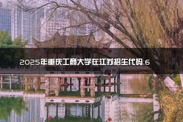 2025年重庆工商大学在江苏招生代码：6206 专业代码及报考指南
