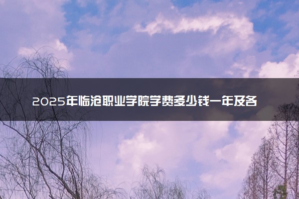 2025年临沧职业学院学费多少钱一年及各专业收费标准一览表