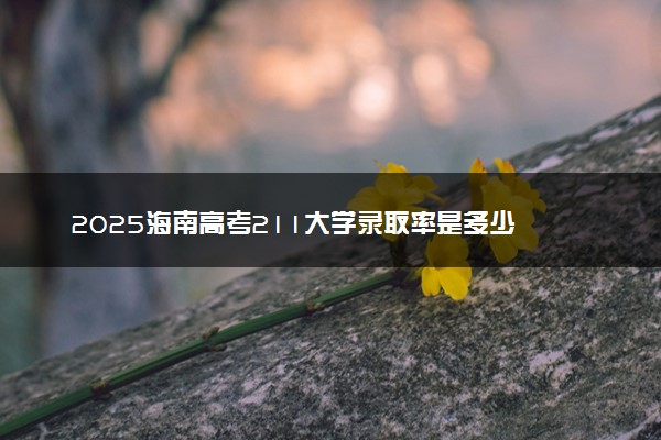 2025海南高考211大学录取率是多少