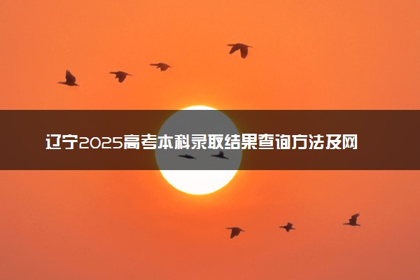 辽宁2025高考本科录取结果查询方法及网址入口 什么时候结束录取