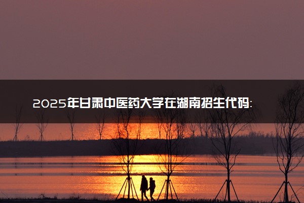 2025年甘肃中医药大学在湖南招生代码：6207 专业代码及报考指南