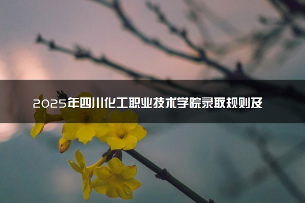 2025年四川化工职业技术学院录取规则及专业设置 录取结果一般几天出来