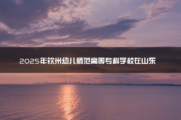 2025年钦州幼儿师范高等专科学校在山东招生代码及专业代码 钦州幼儿师范高等专科学校山东代码是多少？怎么查询？
