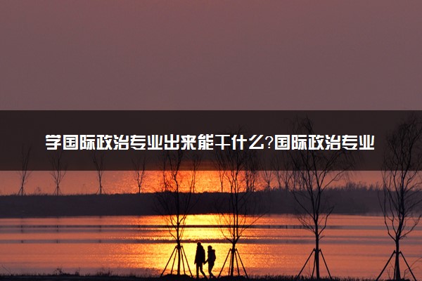 学国际政治专业出来能干什么？国际政治专业就业方向及就业前景 最好大学推荐