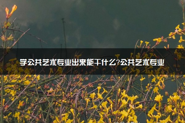 学公共艺术专业出来能干什么？公共艺术专业就业方向及就业前景 最好大学推荐