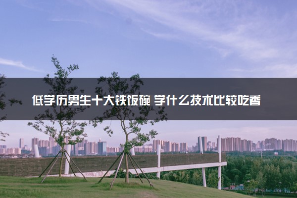 低学历男生十大铁饭碗 学什么技术比较吃香