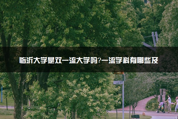 临沂大学是双一流大学吗？一流学科有哪些及历年分数线位次