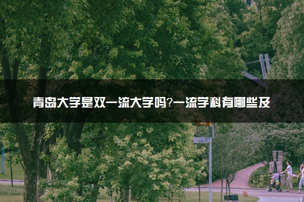 青岛大学是双一流大学吗？一流学科有哪些及历年分数线位次