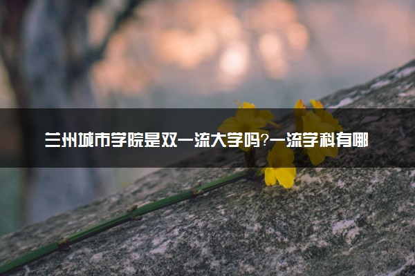 兰州城市学院是双一流大学吗？一流学科有哪些及历年分数线位次