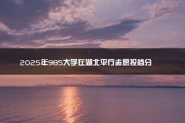 2025年985大学在湖北平行志愿投档分数线（首选物理）
