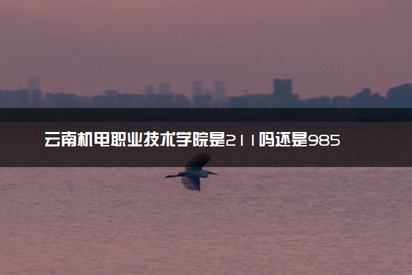 云南机电职业技术学院是211吗还是985 怎么样值得读吗及学长学姐评价