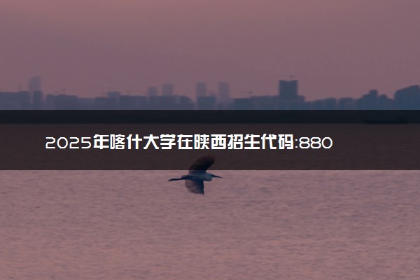 2025年喀什大学在陕西招生代码：8807 专业代码及报考指南
