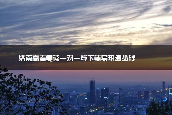 济南高考复读一对一线下辅导班多少钱