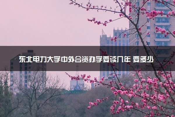 东北电力大学中外合资办学要读几年 要多少学费