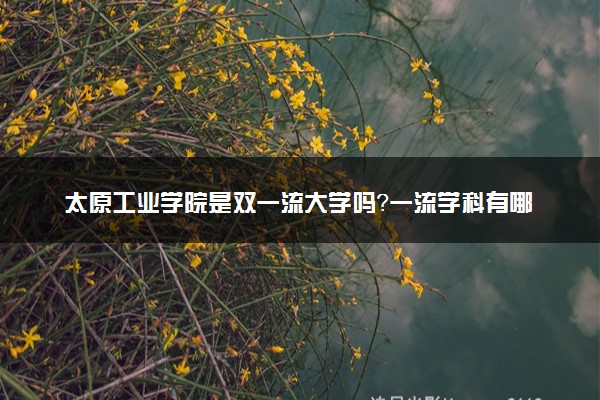 太原工业学院是双一流大学吗？一流学科有哪些及历年分数线位次