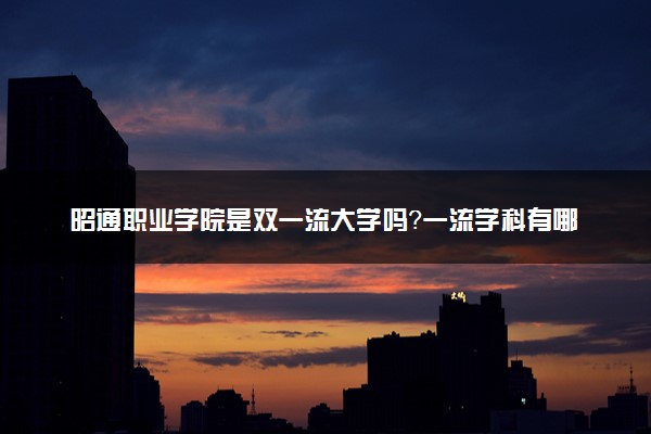 昭通职业学院是双一流大学吗？一流学科有哪些及历年分数线位次