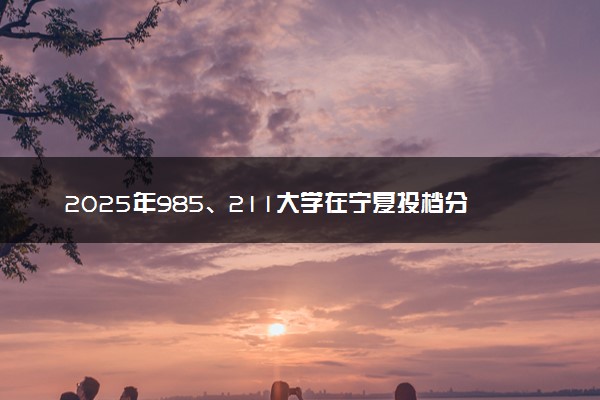 2025年985、211大学在宁夏投档分数线出炉 最低分是多少