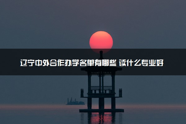 辽宁中外合作办学名单有哪些 读什么专业好