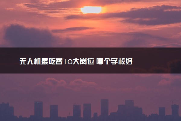 无人机最吃香10大岗位 哪个学校好