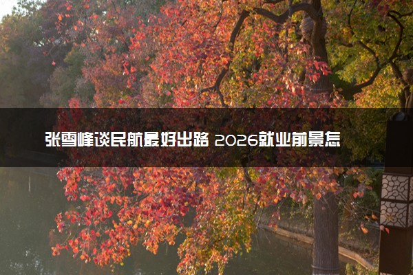 张雪峰谈民航最好出路 2026就业前景怎么样