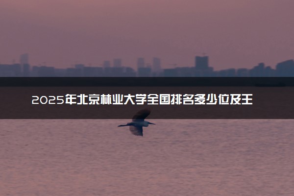 2025年北京林业大学全国排名多少位及王牌专业有哪些？